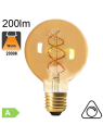 Globe Ø95 Filament Twisted LED Ambré E27 200lm 2000K Dimmable