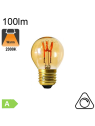 Sphérique Filament Loops LED E27 100lm 2000K Ambrée Dimmable