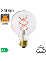 Globe Ø95 Filament Twisted LED E27 240lm 2200K Dimmable