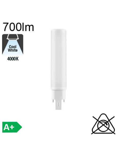 D LED G24-d2 700lm 4000K