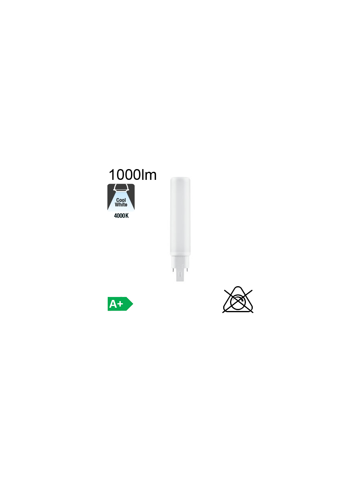 D LED G24-d3 1000lm 4000K