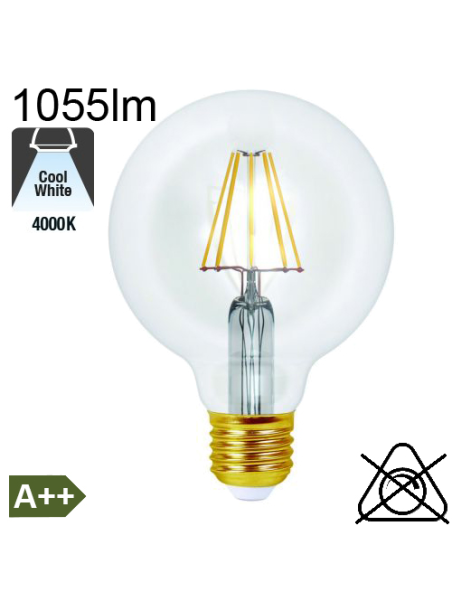 Globe Clair LED Ø95 E27 1055lm 4000K