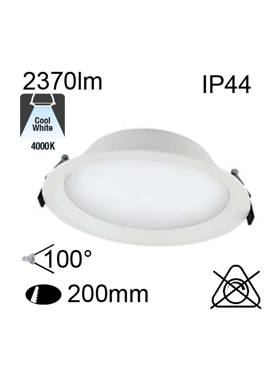 Encastré Led IP44 25W 2370lm 4000K