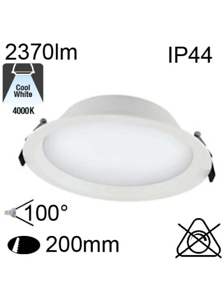 Encastré Led IP44 25W 2370lm 4000K