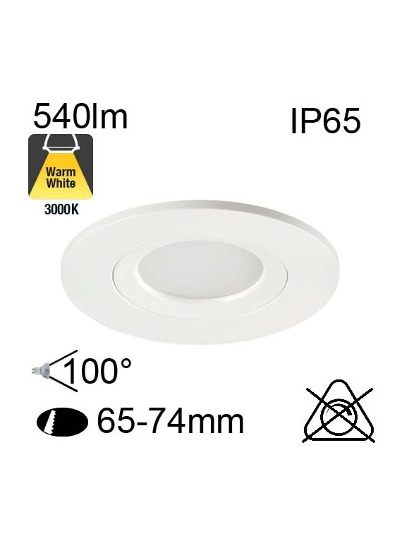 Encastré Led IP65 6.5W 540lm 3000K