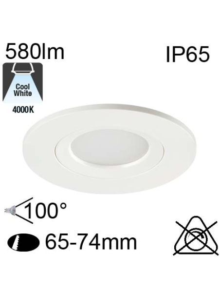 Encastré Led IP65 6.5W 580lm 4000K