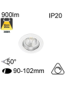 Encastré Led RIVA IP20 10W 900lm 3000K Dimmable