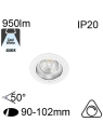 Encastré Led RIVA IP20 10W 950lm 4000K Dimmable