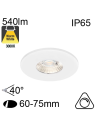 Encastré Blanc IP65 6W 540lm 3000K Dimmable