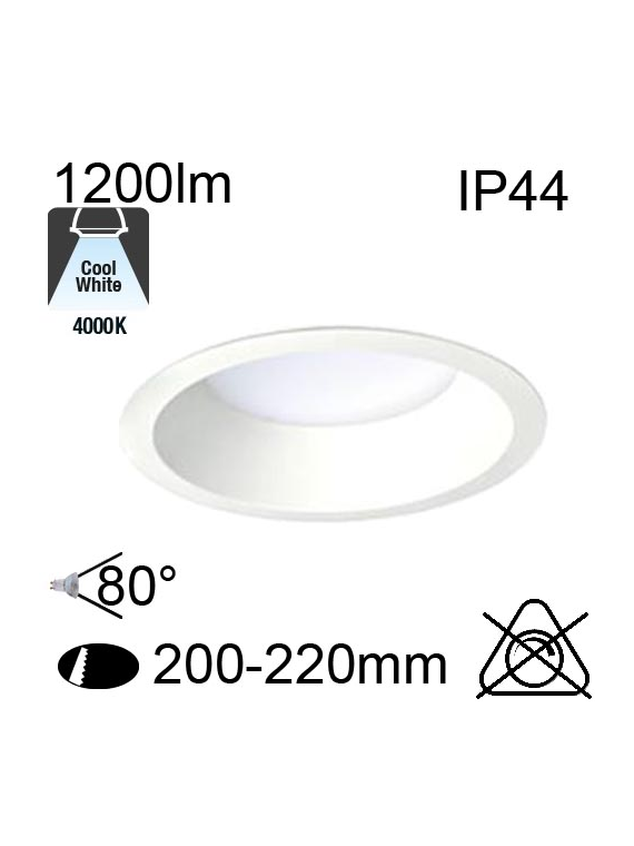 Downlight Led HARDEN IP44 14W 1200lm 4000K