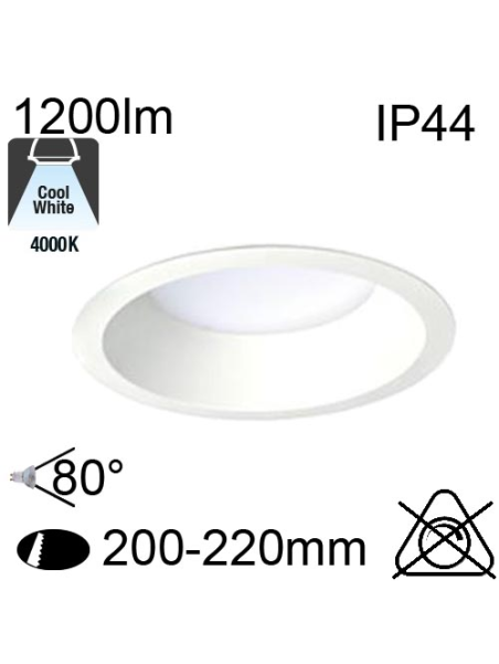 Downlight Led HARDEN IP44 14W 1200lm 4000K