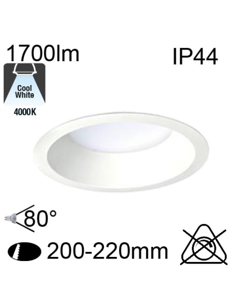 Downlight Led HARDEN IP44 20W 1700lm 4000K