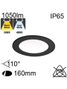 Downlight Noir IP65 13W 1050lm Ø180 CCT 3000K/4000K