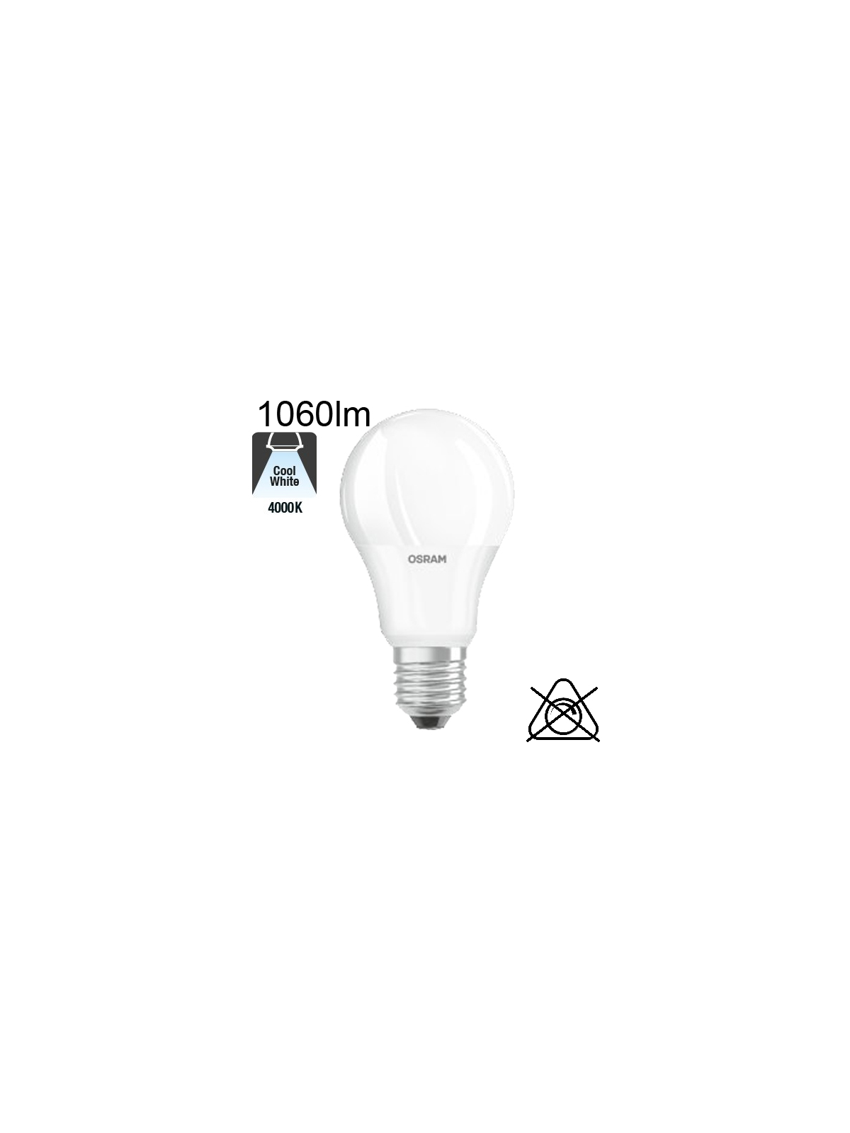 Standard LED E27 1060lm 4000K