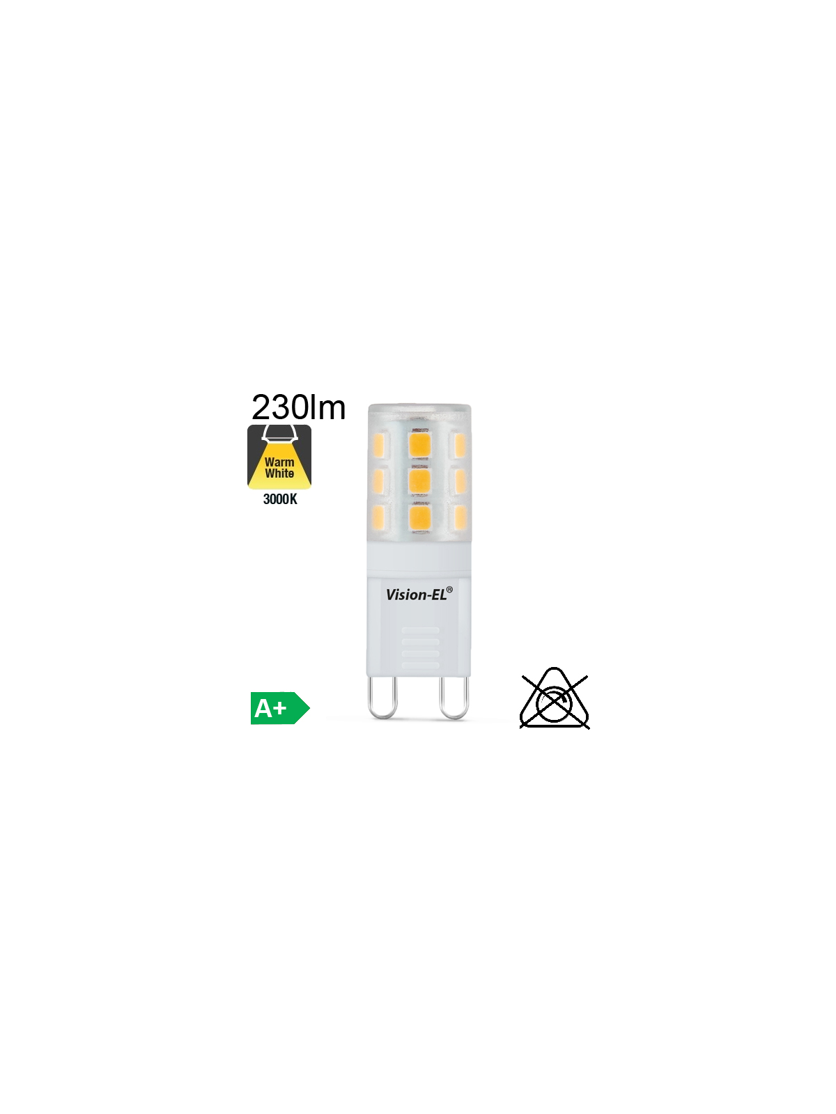 G9 LED 230lm 3000K