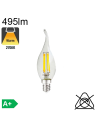 Flamme Coup de Vent LED E14 495lm 2700K