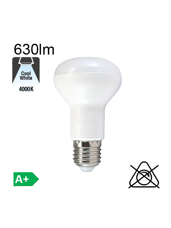 Spot R63 LED E27 630lm 4000K