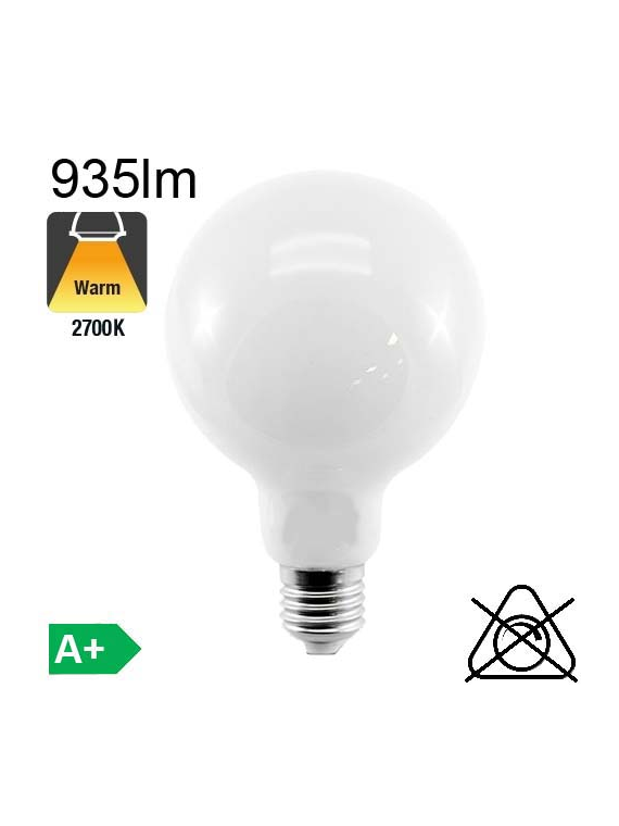 Globe Dépoli LED Ø95 E27 935lm 2700K