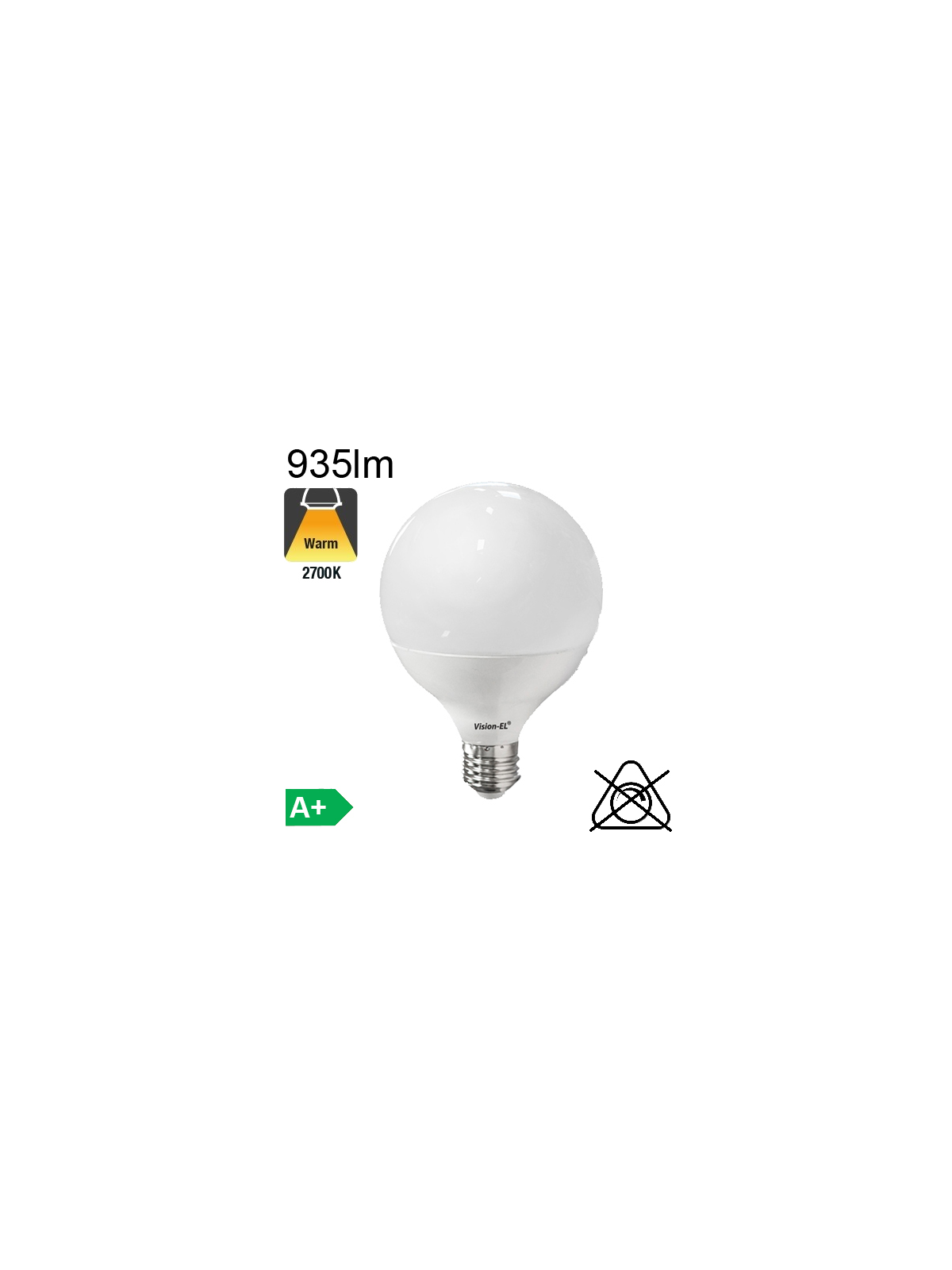 Globe LED Ø95 E27 1055lm 3000K