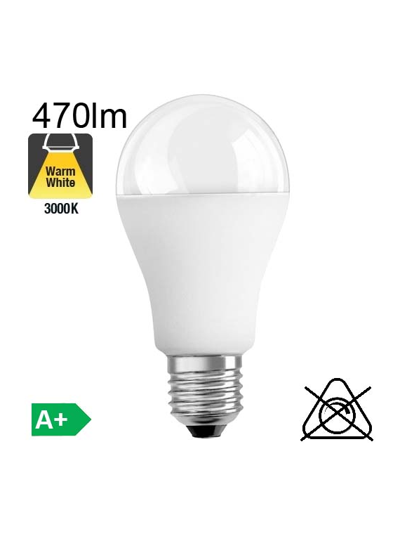 Standard LED E27 12V ACDC 6W 3000K 470lm