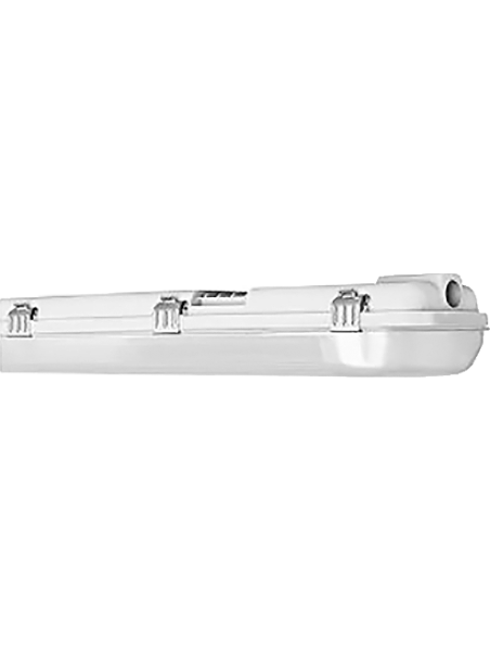 Réglette IP65 vide 1.2m pour 2 tubes LED T8 Ø26