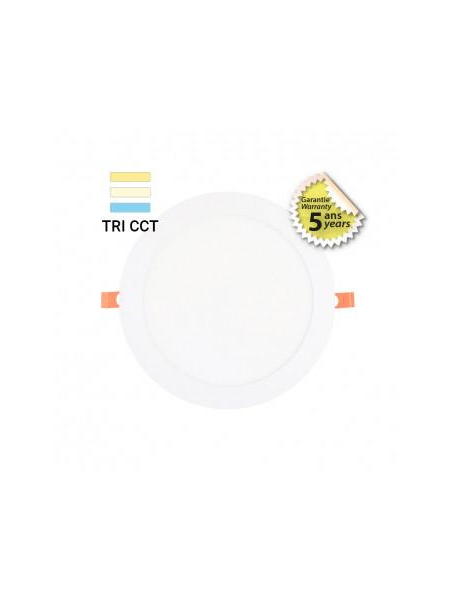 PLAFONNIER LED BLANC Ø175 15W CCT GARANTIE 5 ANS